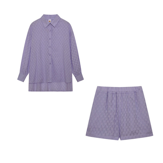 Maud | Chic Shirt & Shorts Set