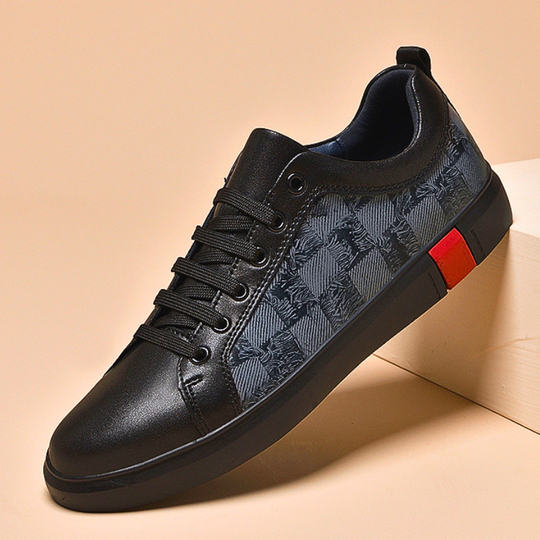 Obsidian Leather Sneakers