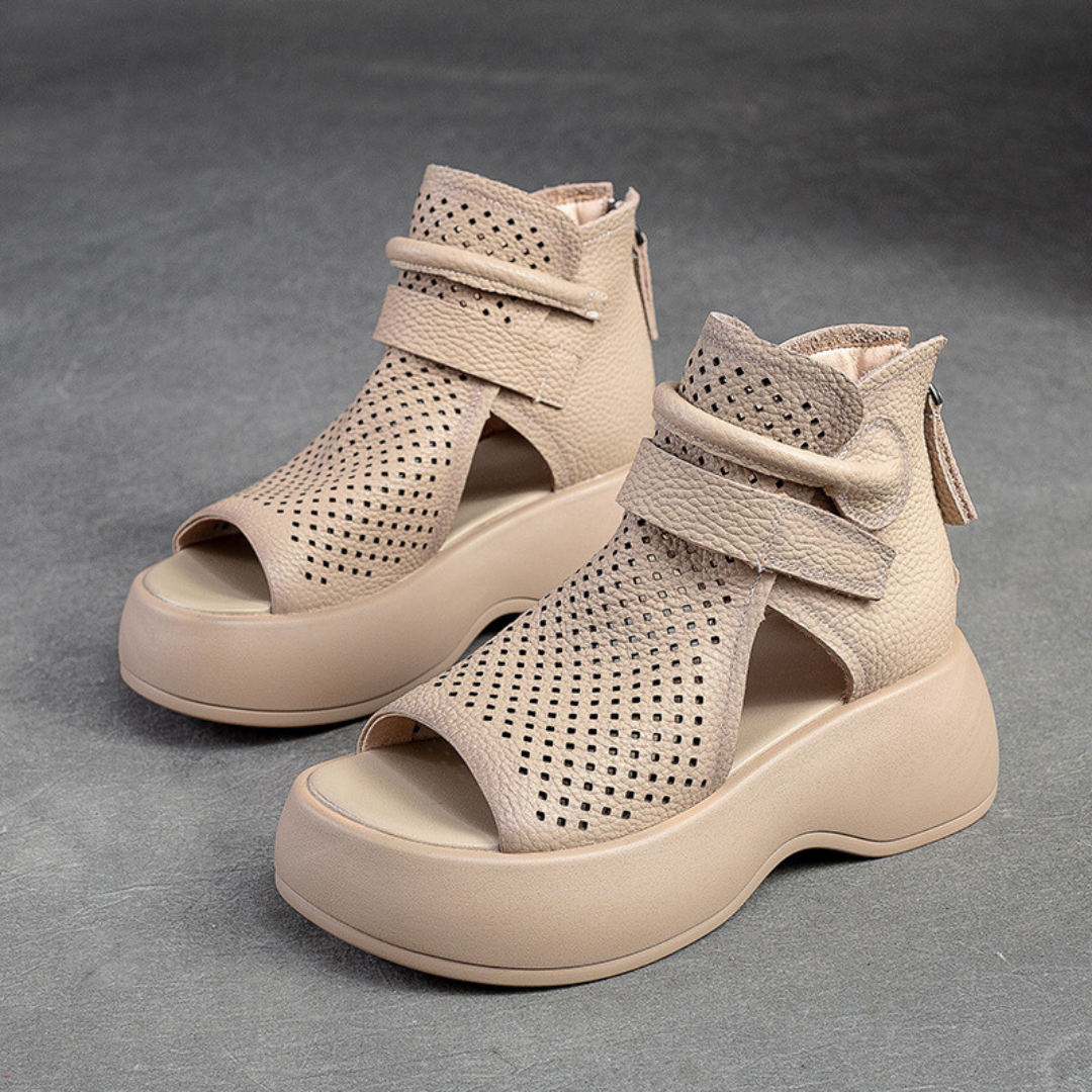 Federica Timeless leren orthopedische sandalen